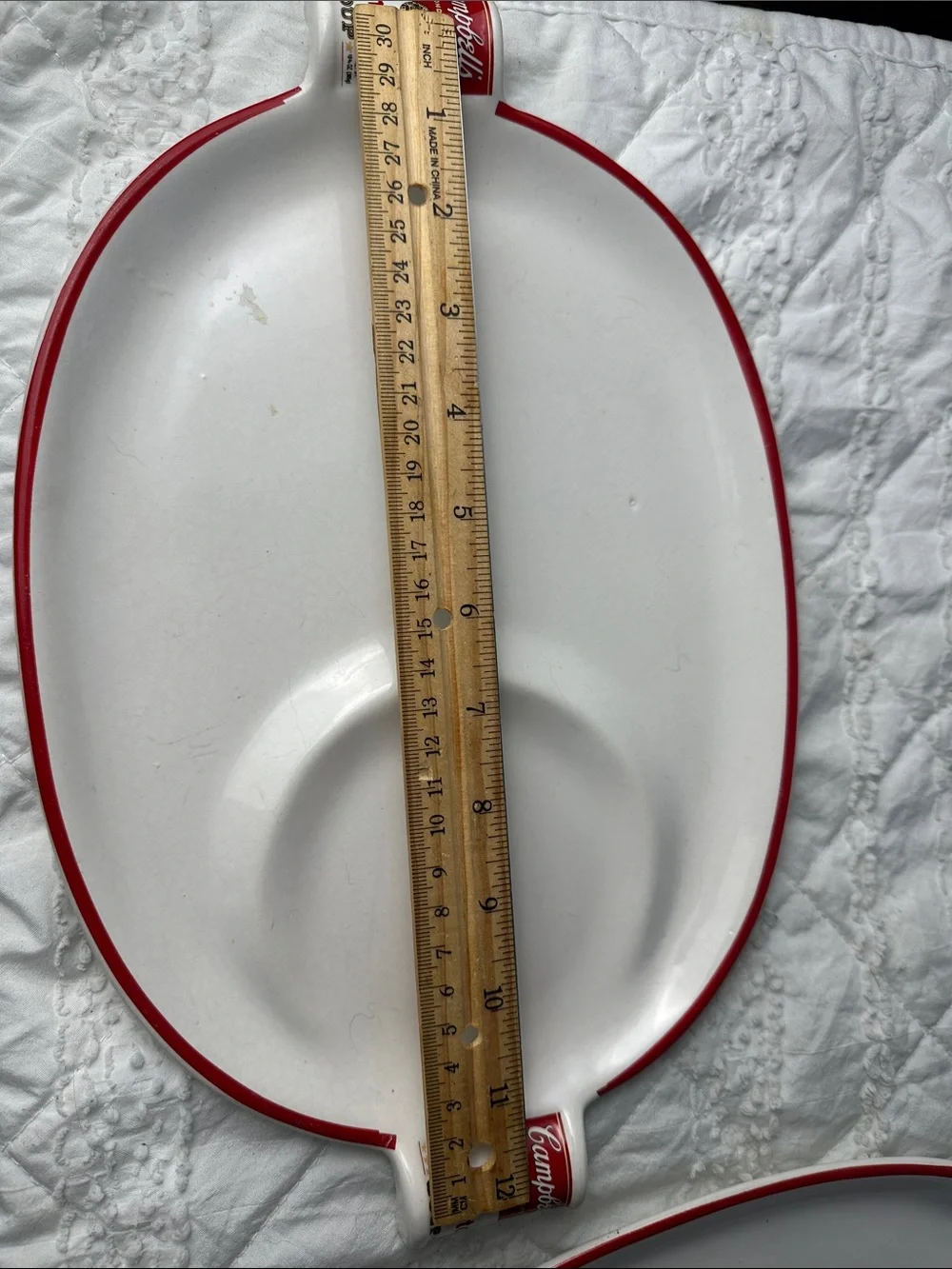 Cambells 1994 Tomato Soup Oval Soup and Sandwich Plate 2